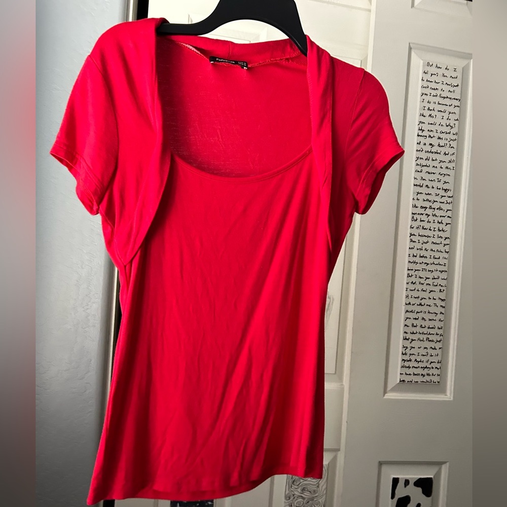 Red Patty Boutik medium illusion sleeves t-shirt